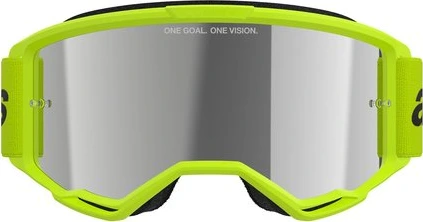 Alpinestars Goggle Vision 3 WORDMARK YELLOW FLUO Mirror SILVER