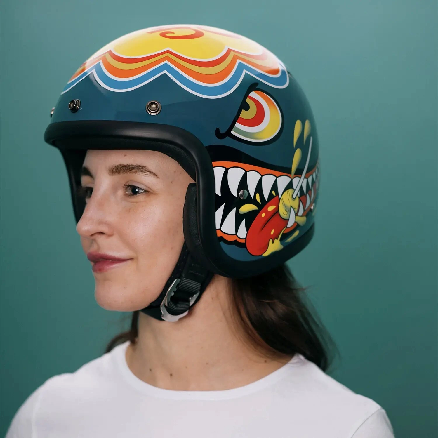 DMD Retro helmet Lollipop, Black, L, Graphic