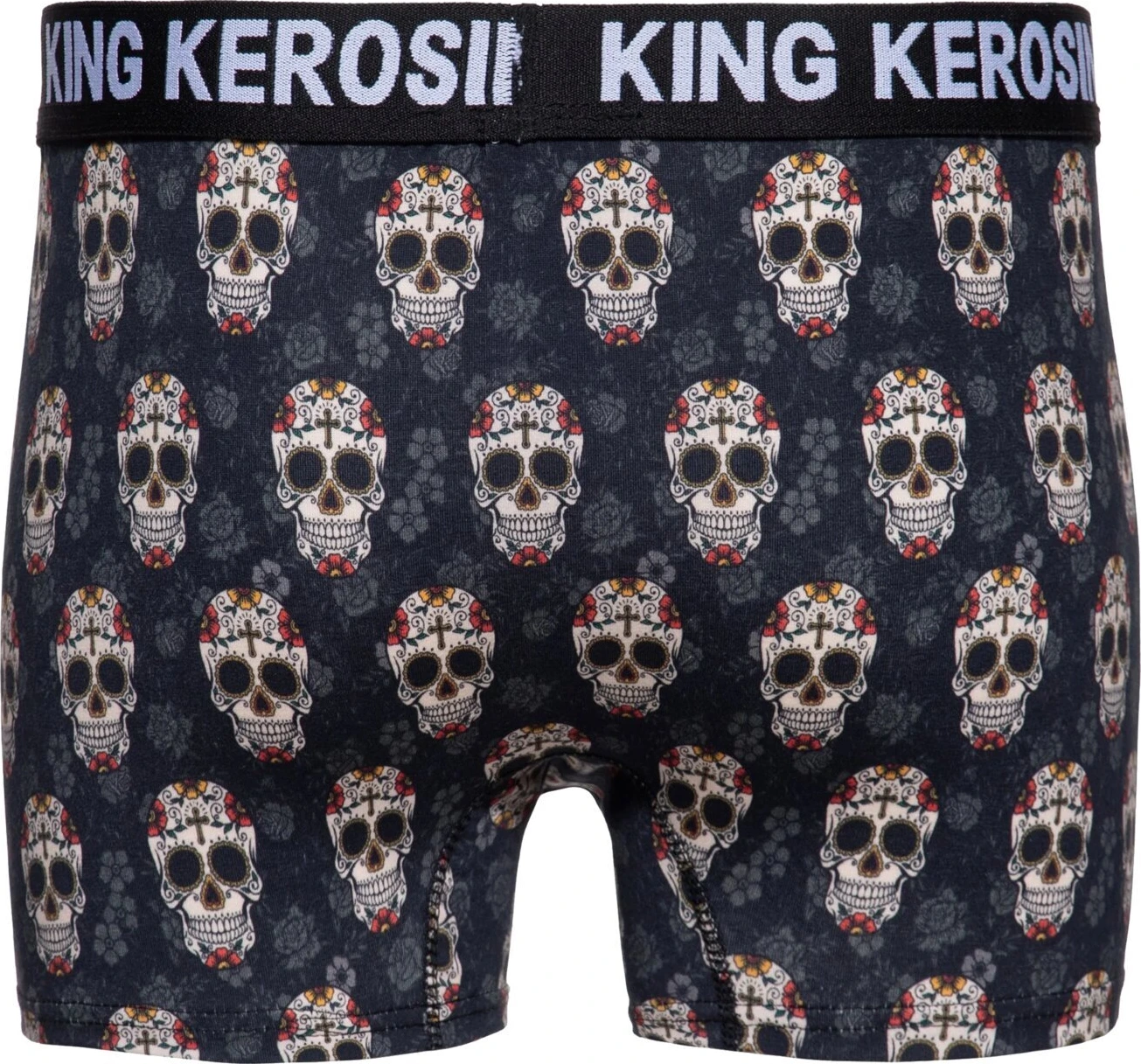 King Kerosin Sugar skull underwear, Black, 2XL