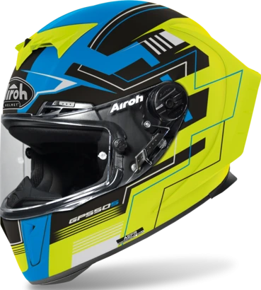 Airoh GP 550 S Challenge blue/yellow matt, XL