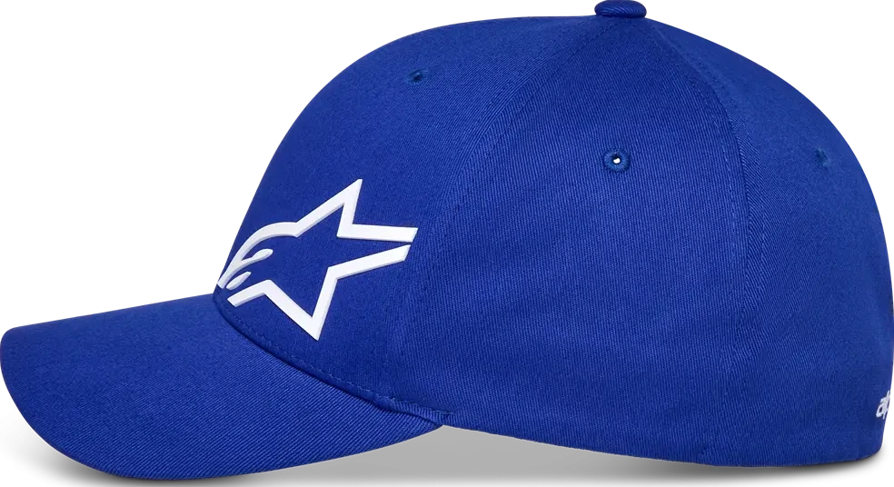 HAT CRV BILL CORP SHIFT MULTI BLUE S/M