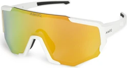 AMOQ Blast Sunglasses Polarized White/Gold Mirror