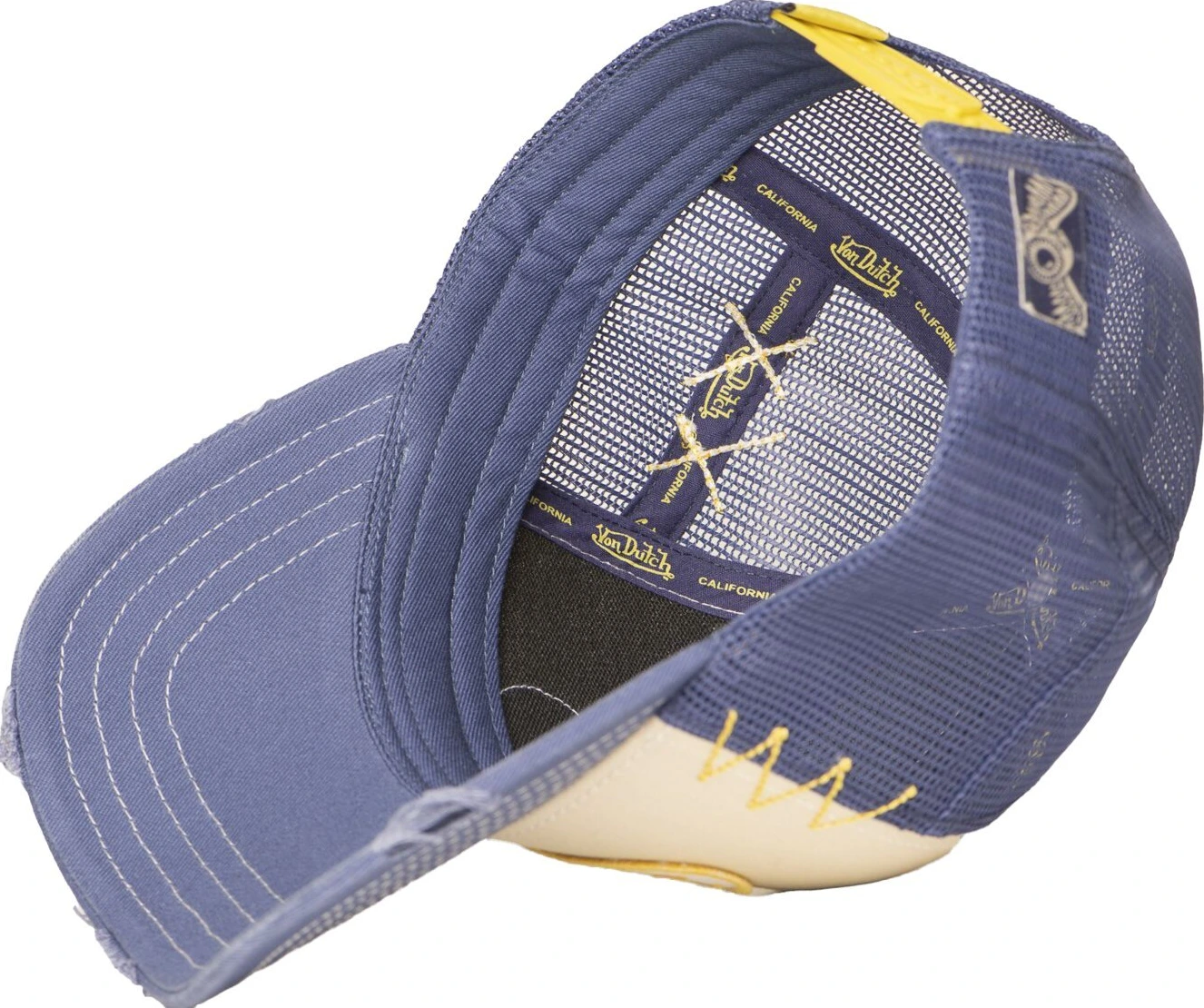 Von Dutch Trucker mesh cap, blue, Beige