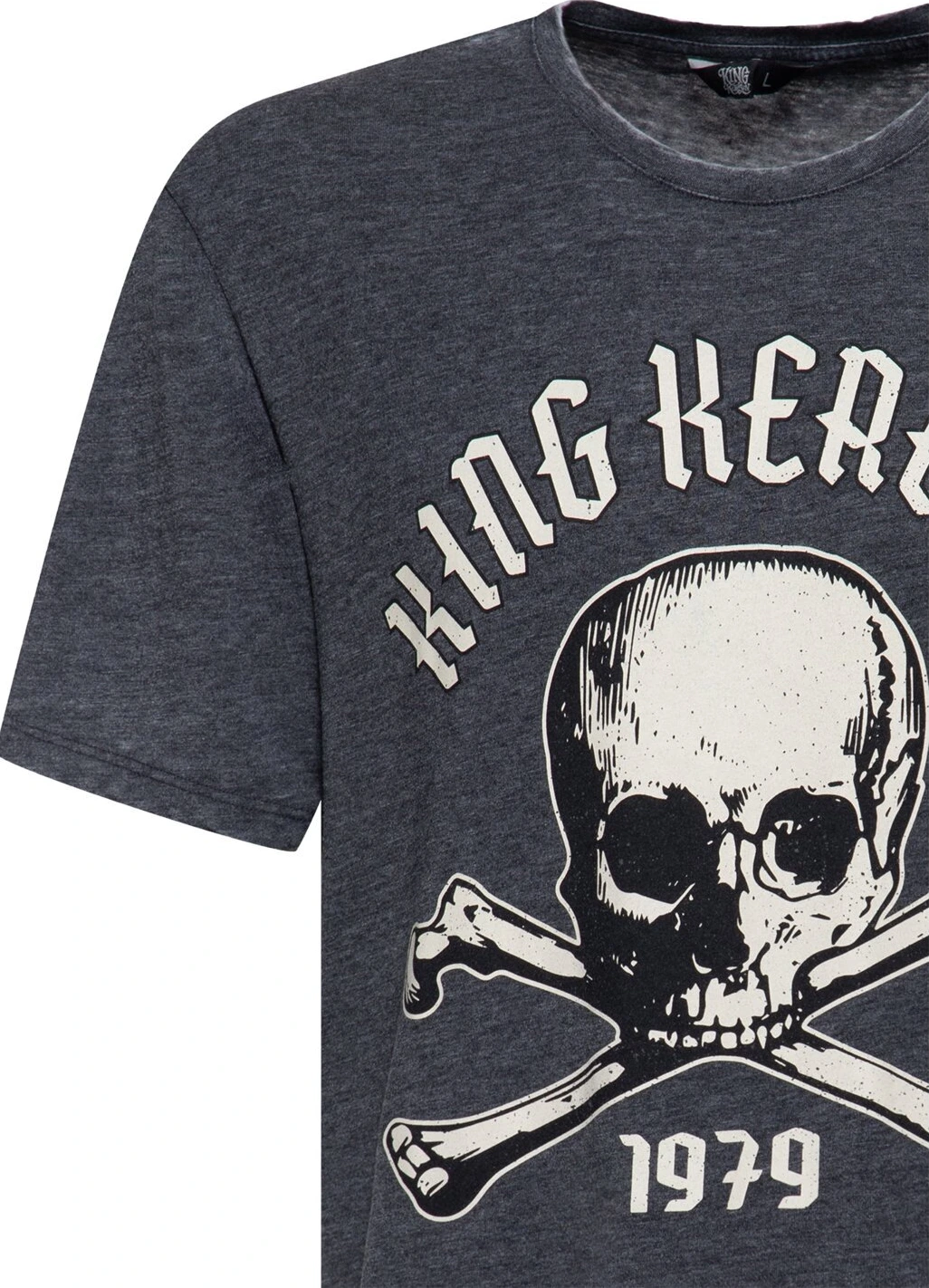 King Kerosin Skull 1979 t-shirt, anthracite Gray, 2XL