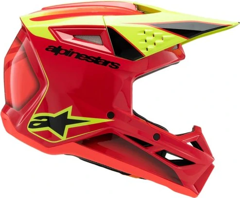 Alpinestars Helmet SM3 Youth Fray Red/Yellow Fluo/Black, YS 48-49cm