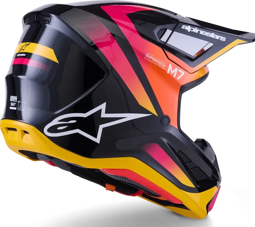 HELMET SM7 RISE BLK/YL/PINK XS
