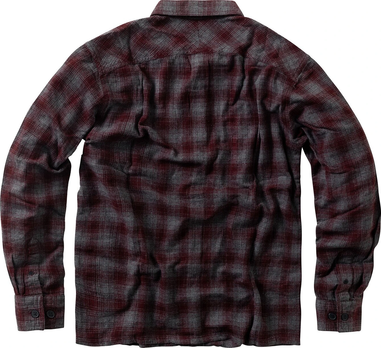 WCC Rigid Flannel shirt burgundy/grey, S