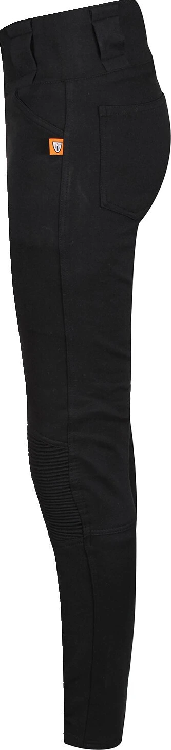 MotoGirl Ribbed Knee leggings black, 44
