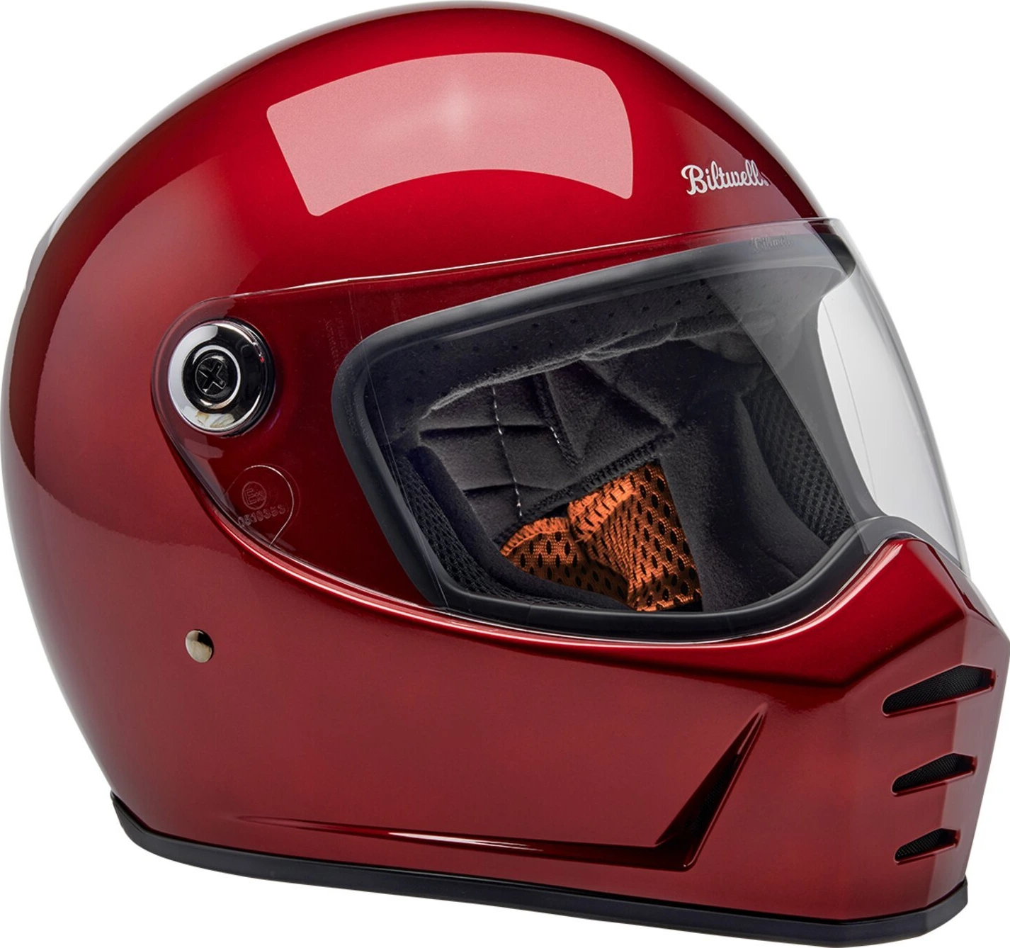 Biltwell Lane Splitter helmet, cherry Red, Red, XS, Metallic