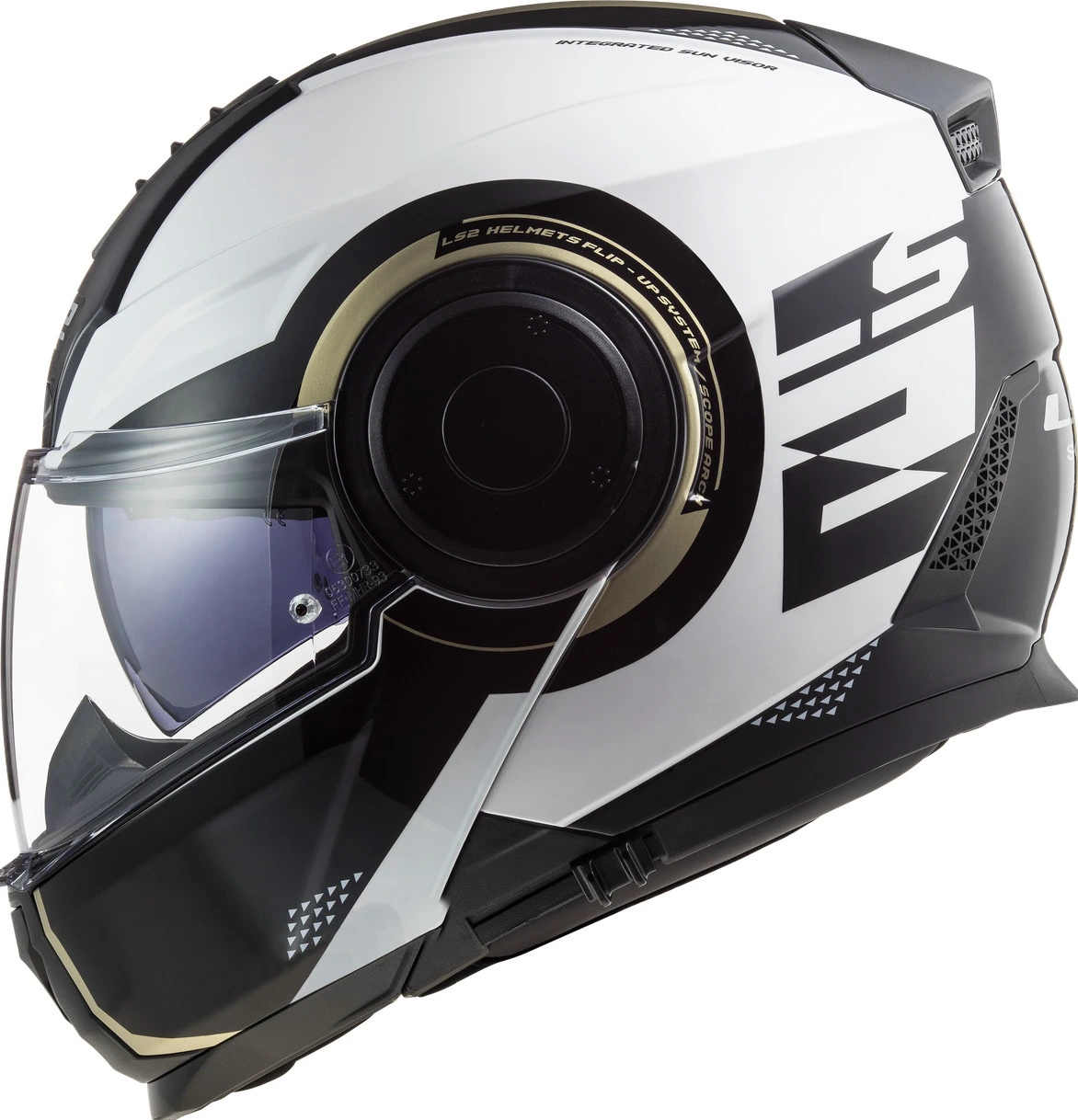 LS2 FF902 SCOPE ARCH helmet - Gloss White Titanum, XL