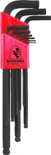 Bondhus, kuuskant-/pallotsaga mutrivõtmete meetriline komplekt