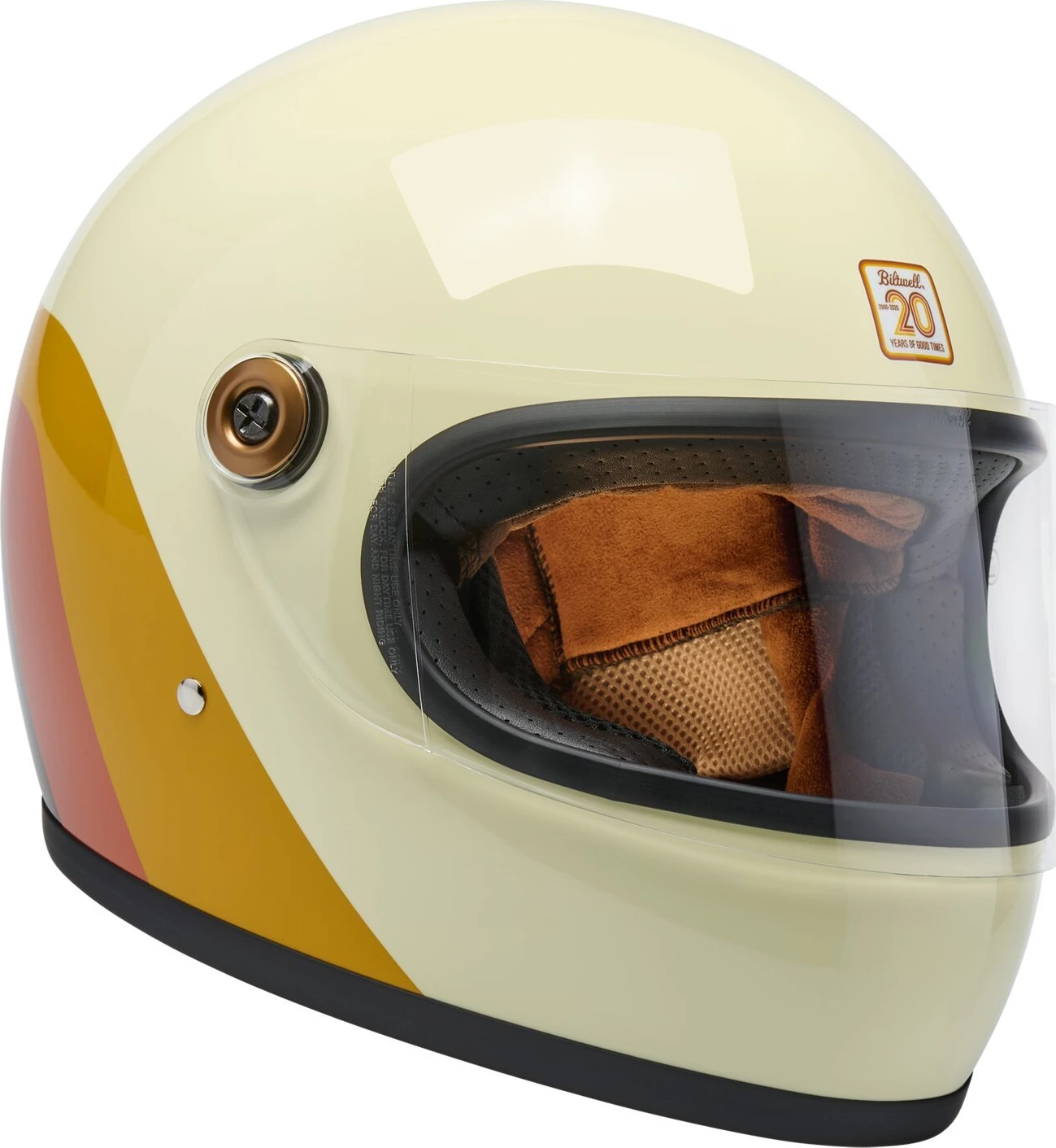 Biltwell Gringo S helmet, 20th anniversary Beige, XS, Gloss