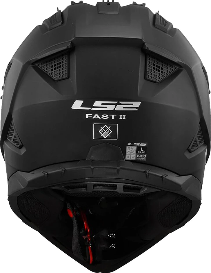 LS2 MX708 FAST II SOLID helmet - L, Matt Black