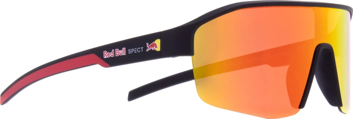 Spect Red Bull Dundee Sunglasses Rubber Black w Red-Org Mirror