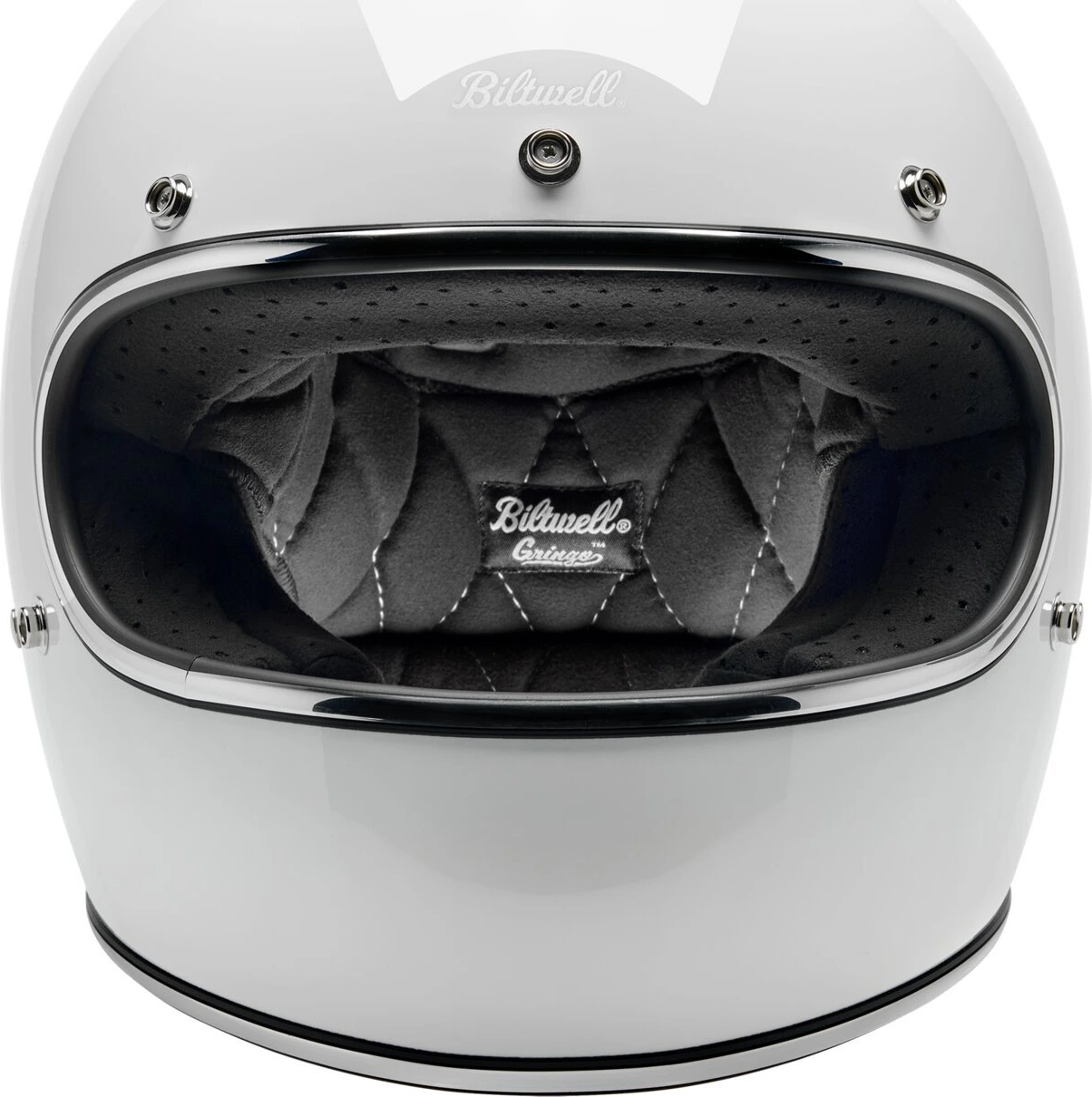 Biltwell Gringo helmet, White, XS, Gloss