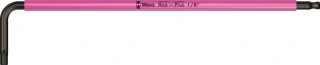 Wera hex key multicolor bright pink - US sizes 1/8"
