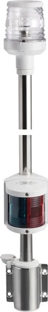 Wall-mounting white combined lightpole 100 cm