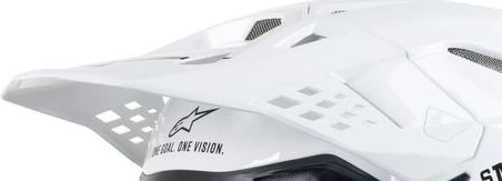 Alpinestars Visor S-M10/S-M8 - SOLID White