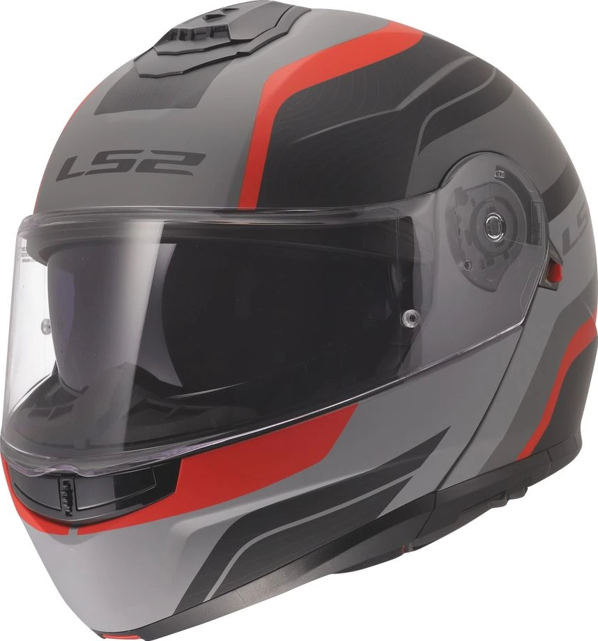 Šalmas LS2 FF908 STROBE II MONZA - 3XL, juodas pilkas raudonas