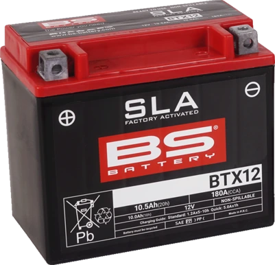 BS Battery BTX12 (FA) SLA - Sealed & Activated