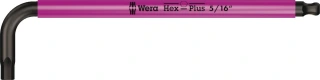 Wera hex key multicolor pink - US sizes 5/16"