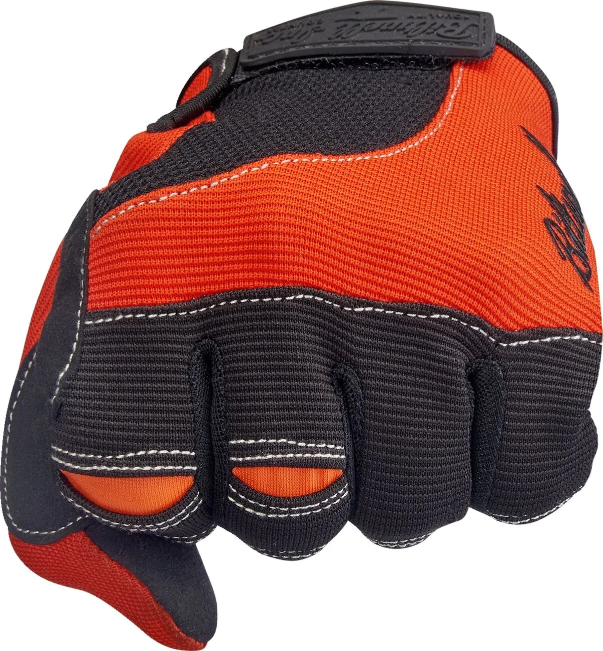 GLOVES MOTO ORG/BLK SM