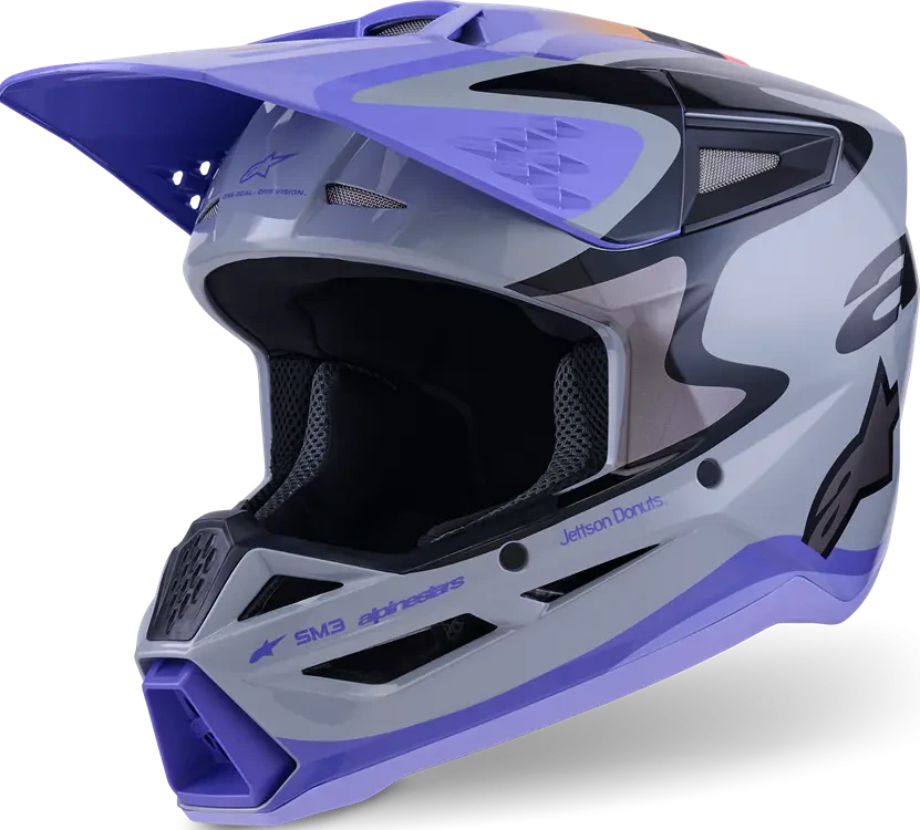 HELMET SM3 JETTSON GRAY/PUR/BLK XS