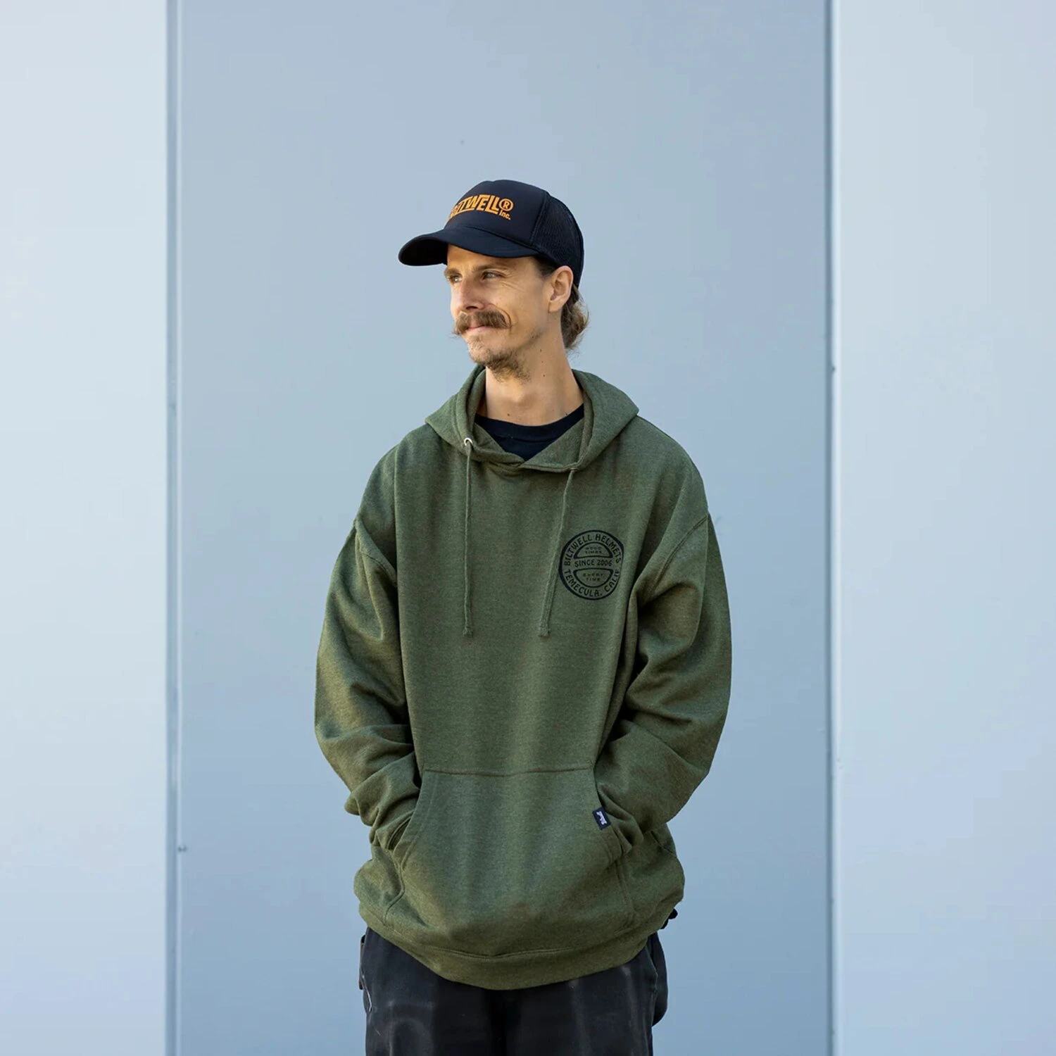 Biltwell Since 2006 hoodie, Green, S