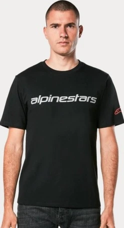 Alpinestars T-Shirt Linear Wordmark 2.0 CSF White/Red/Black, M