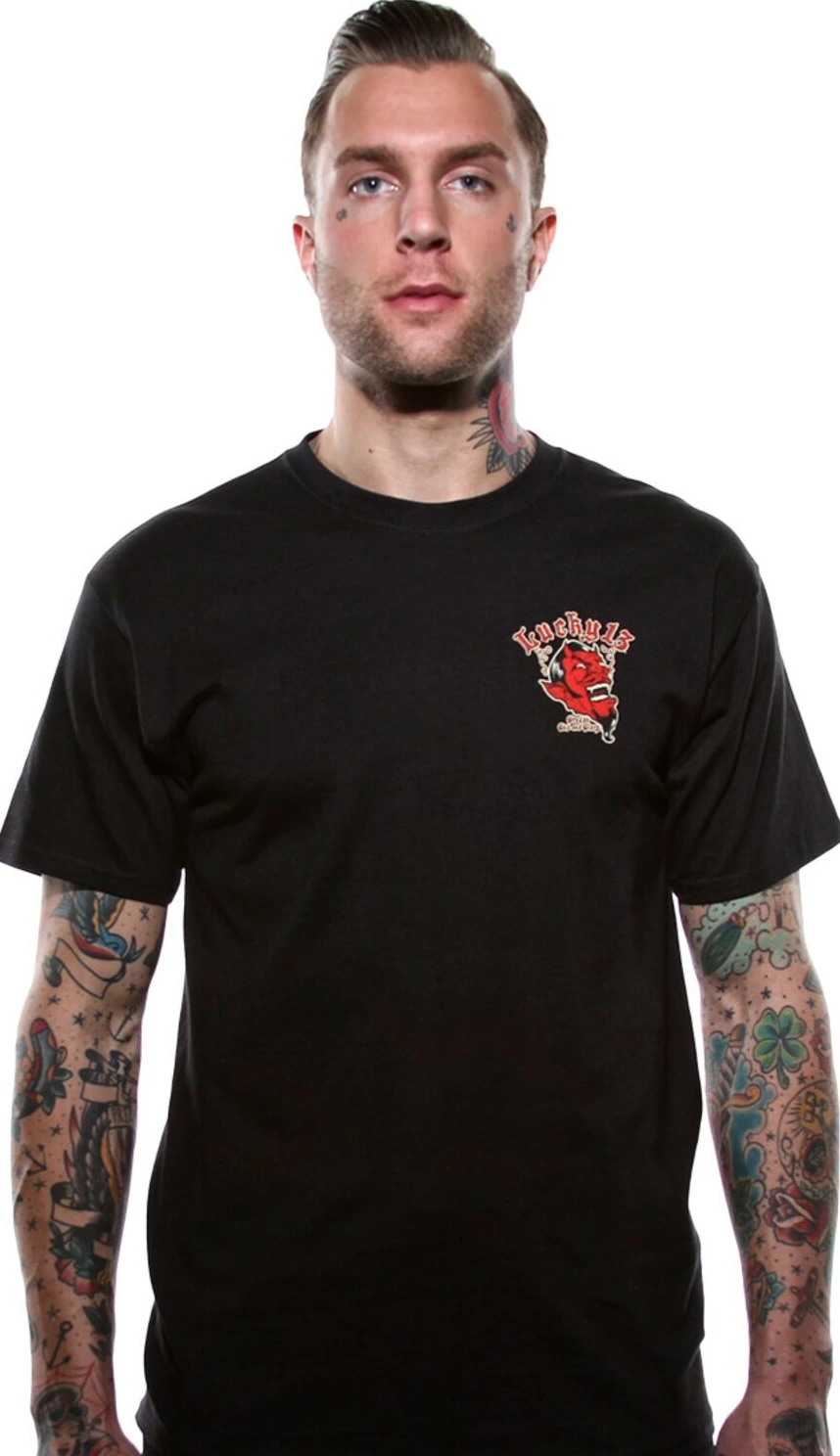Lucky 13 Grease, Gas and Glory t-shirt black, S