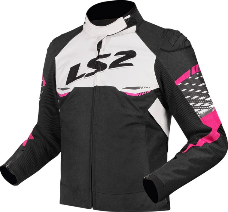 LS2 Apex Lady Jacket - White Pink, M