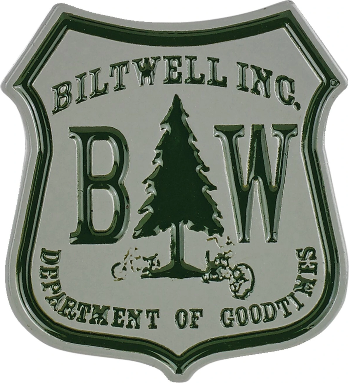 Biltwell enamel pin Good times, green, grey
