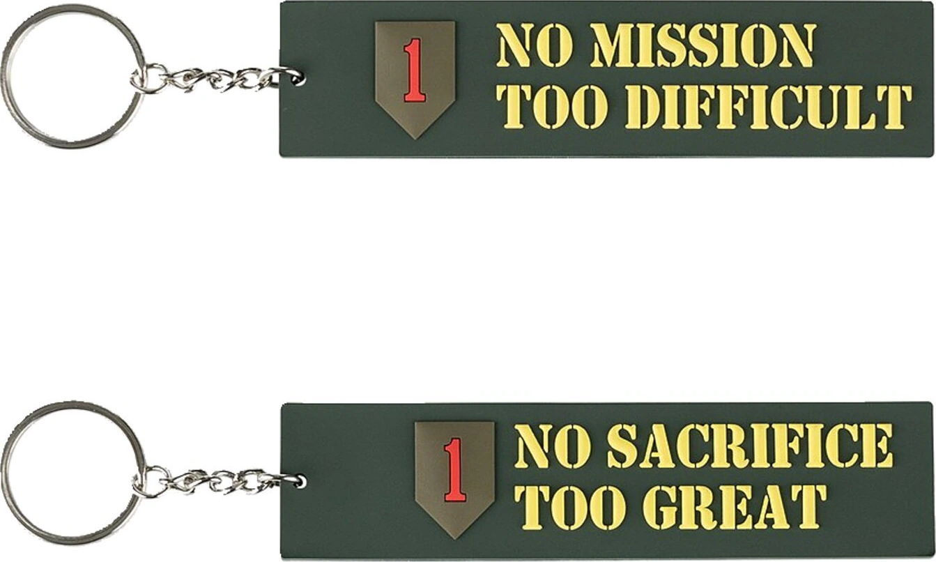 Army Surplus No Mission/Sacrifice keychain