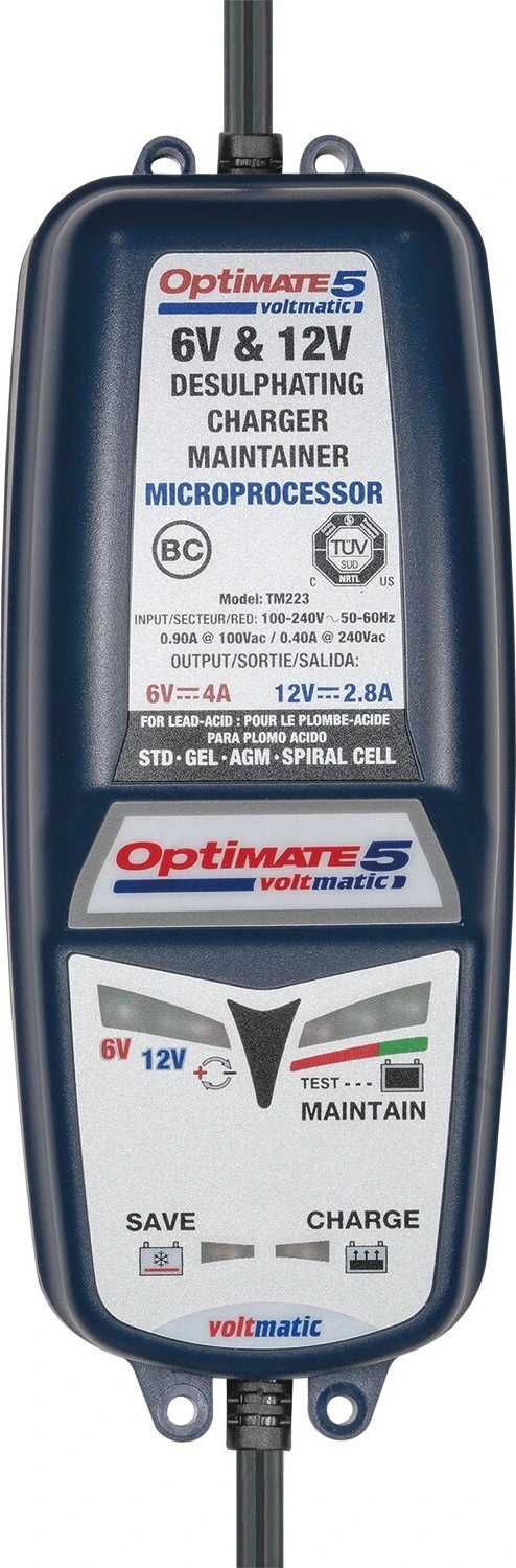 Tecmate OptiMATE 5, Volt Matic 6/12V battery charger