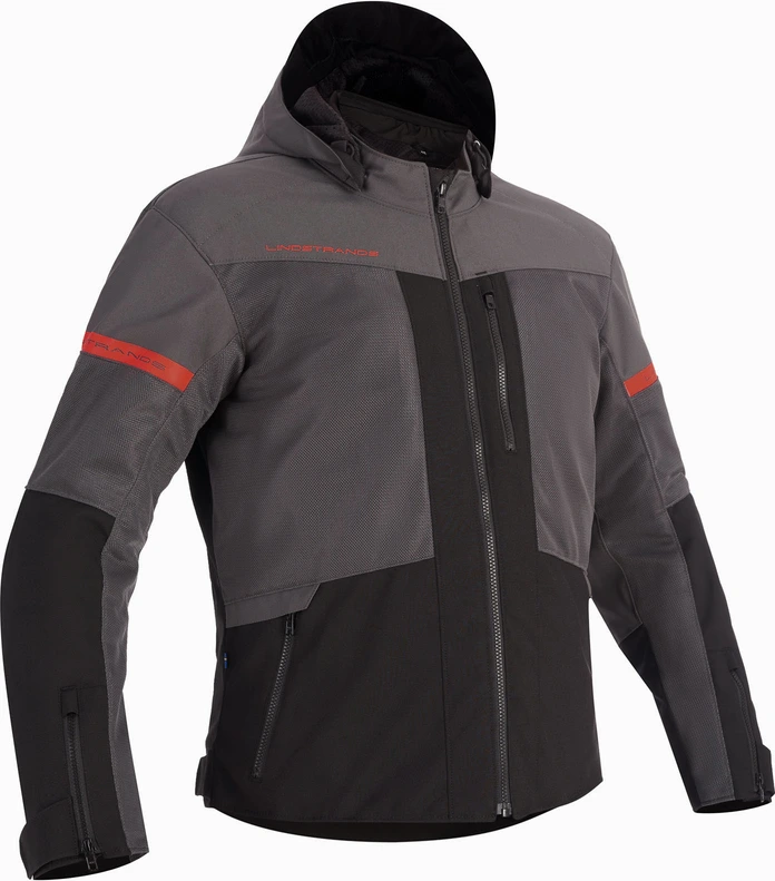 Lindstrands Textile Jacket Rexbo V2 Grey Black, 48