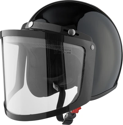 Snowpeople Basic Jet helmet Double visor black, XS