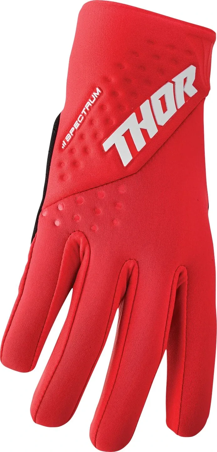 GLOVE SPECT COLD RD/WH XS