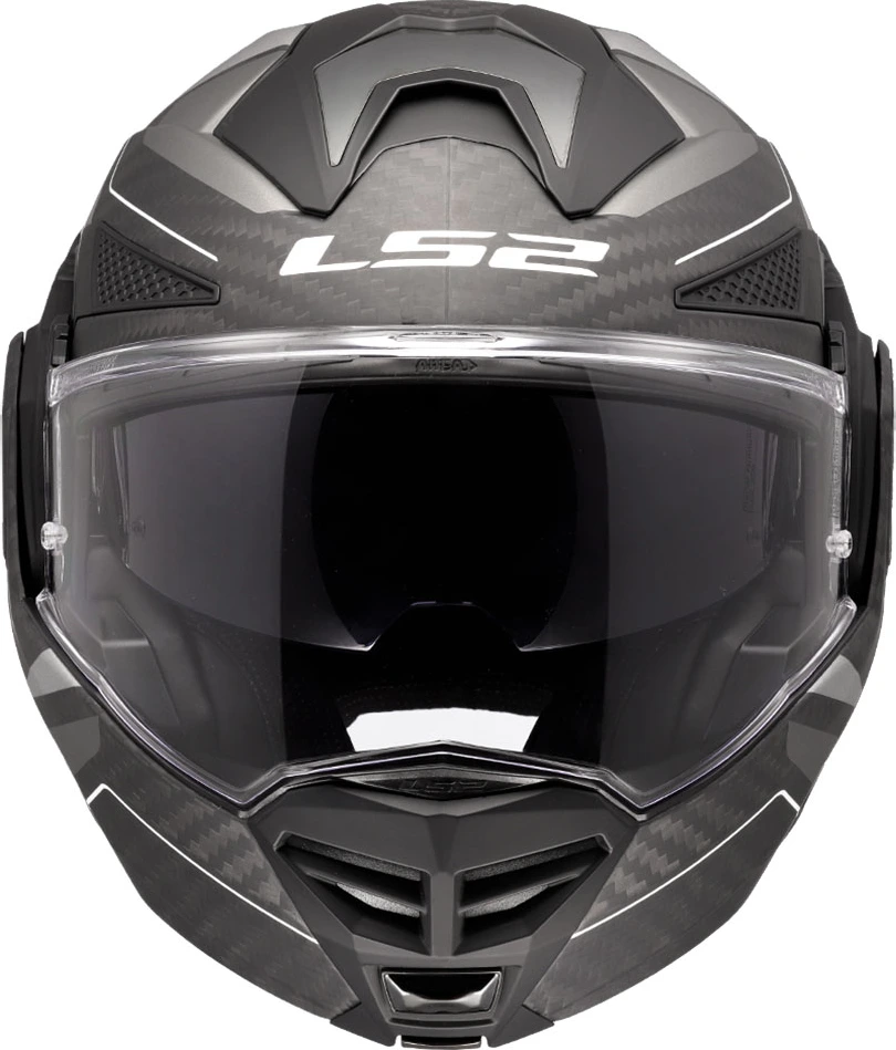 LS2 FF901 ADVANT X CARBON HORIZON Helmet - XL, Silver Grey