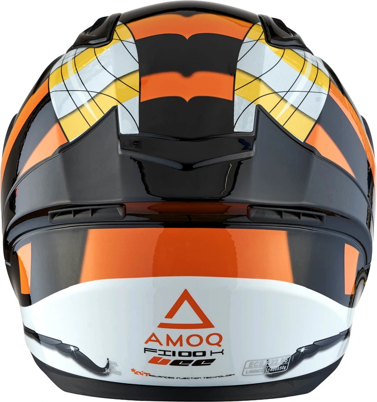 AMOQ Helmet FI100 Bee glossy black JNR, YM