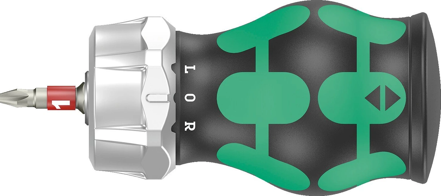 Wera Kraftform Kompakt Stubby magazin with rachet, Black