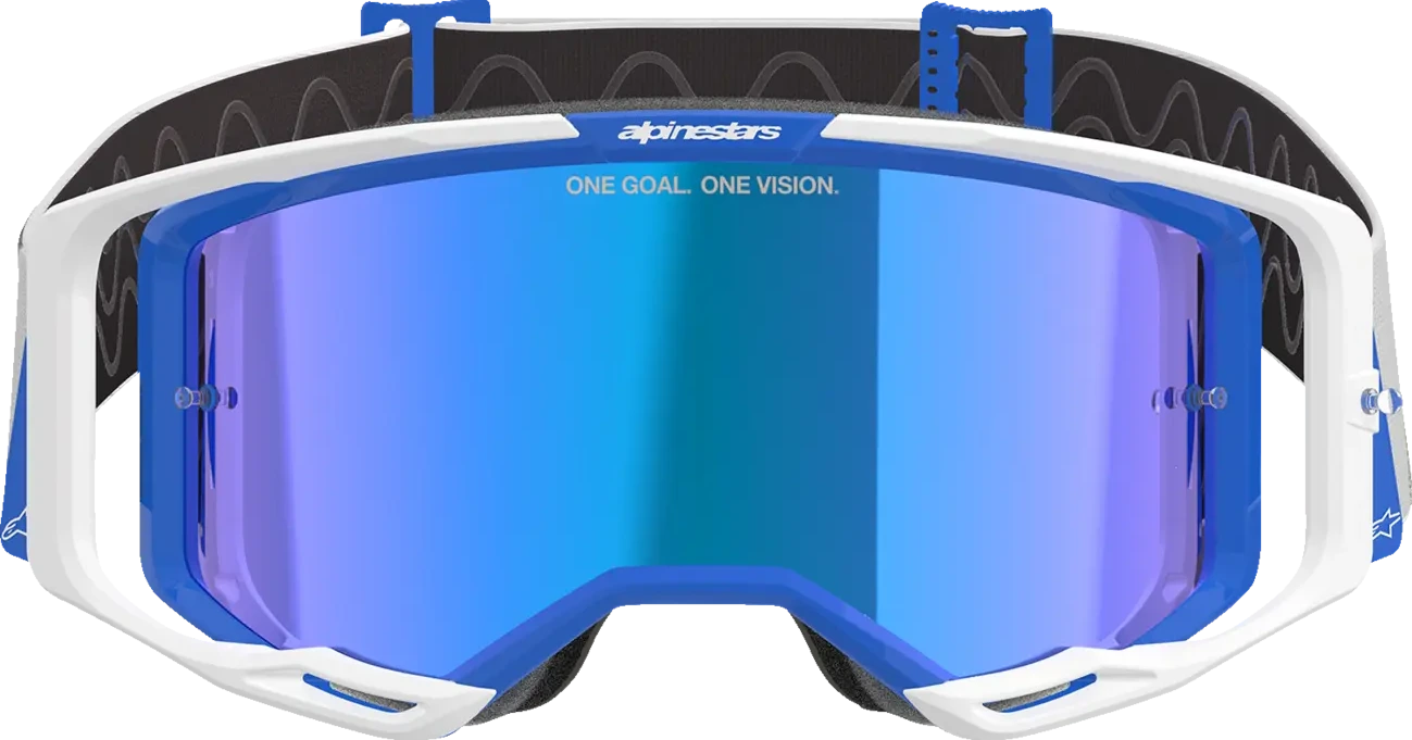 GOGGLE VISION 8 CORP BL/WT MIRROR-BLUE