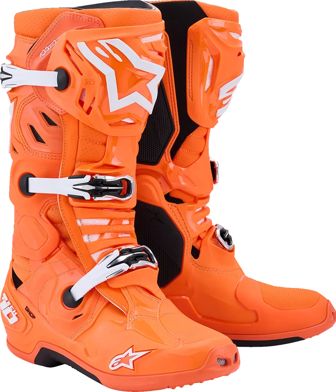 BOOT TECH 10 S-VENTED ORG FL/BLK/WHT 7