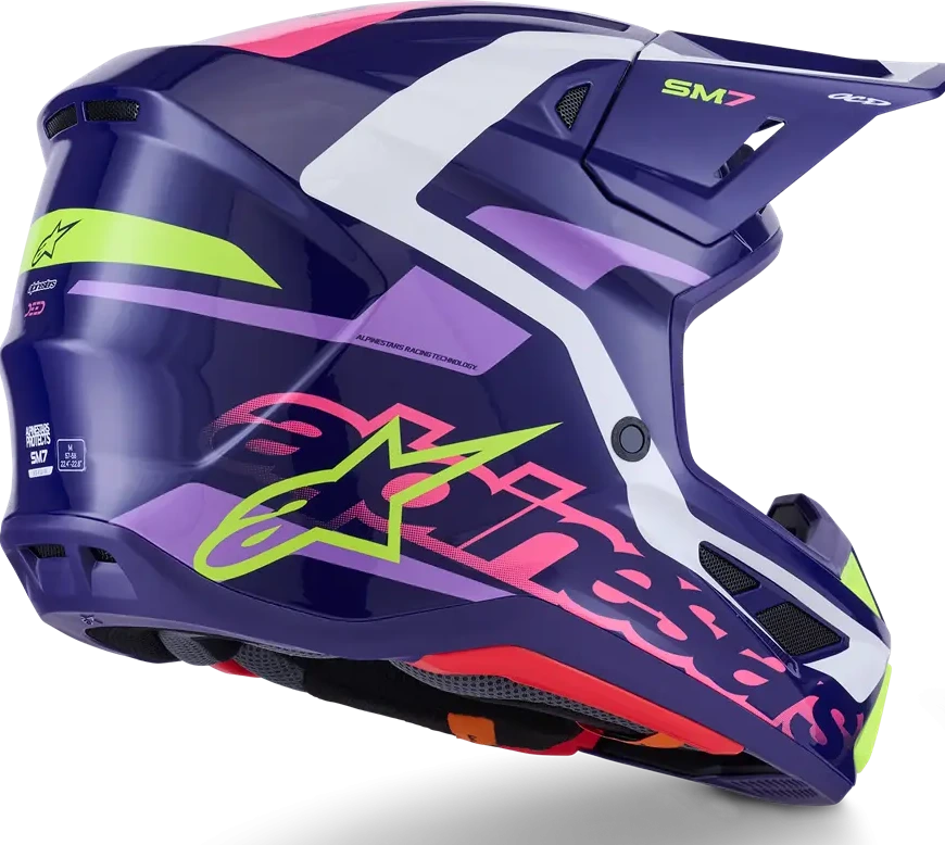 HELMET SM7 DEED PURPLE/PINK XS