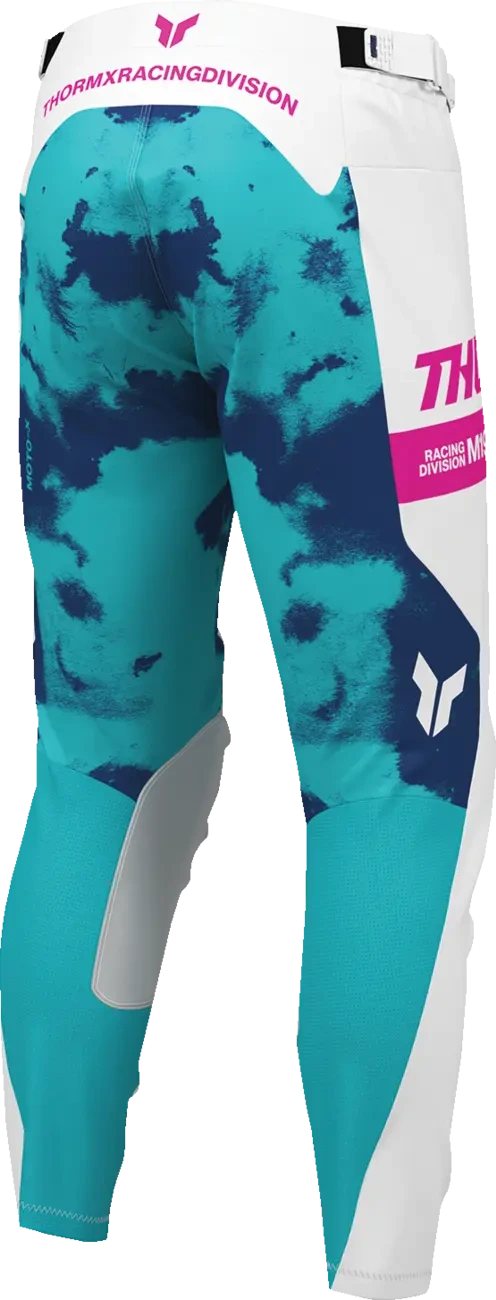 PANT LAUNCHMODE BLEACH WHT/AQ 44