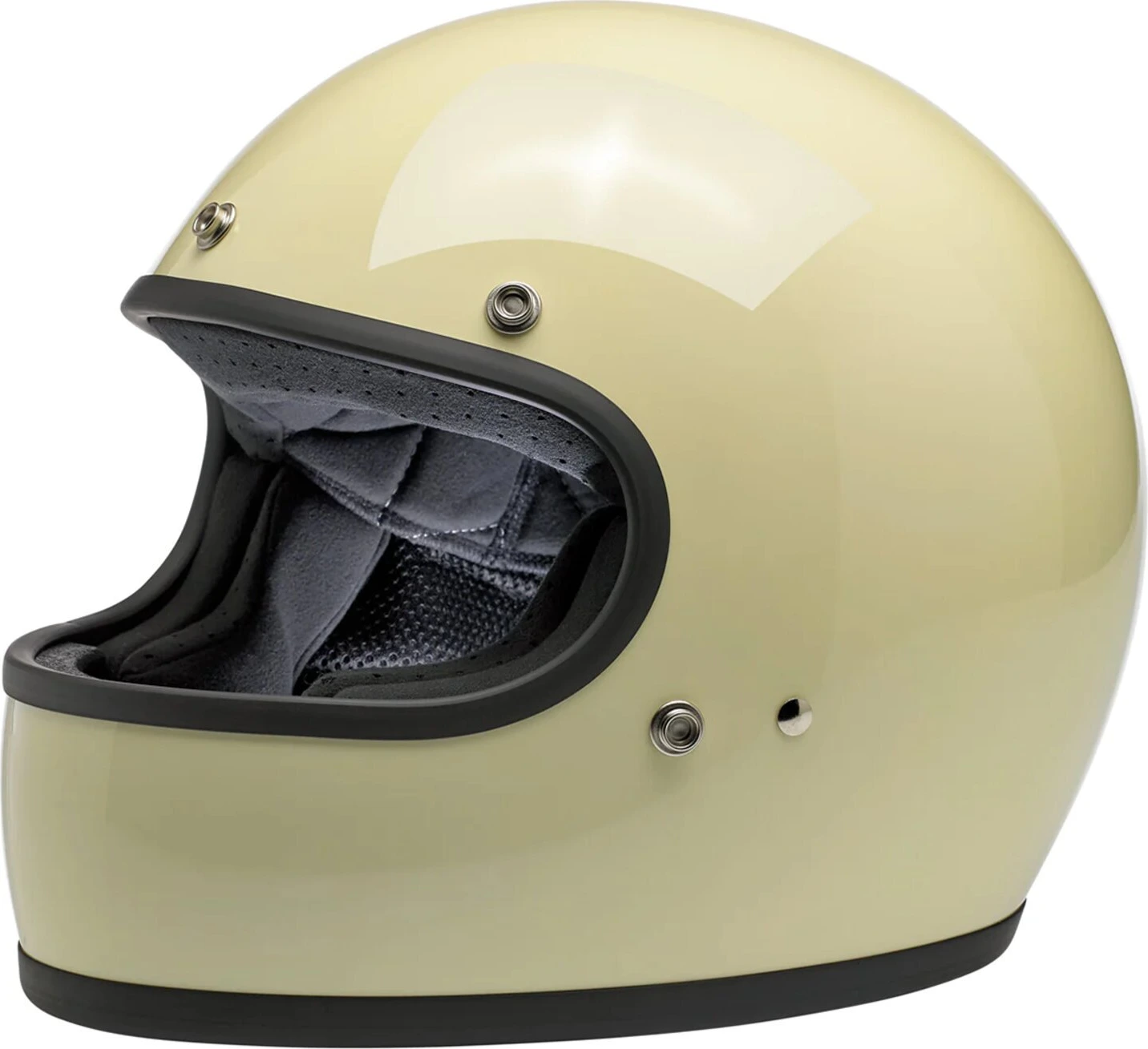 Biltwell Gringo helmet, vintage White, White, S, Gloss