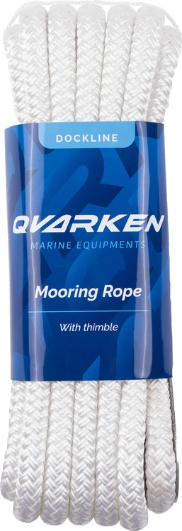Qvarken Mooring Rope Dockline with thimble 14mm 6m white