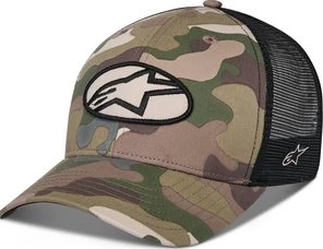 Alpinestars Hat Oblique Camo Trucker Snapback Green Camo/Black One Size