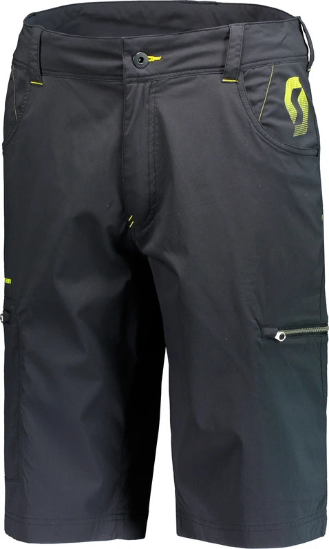 SCOTT Shorts Factory Team Light black/sulphur yellow, S