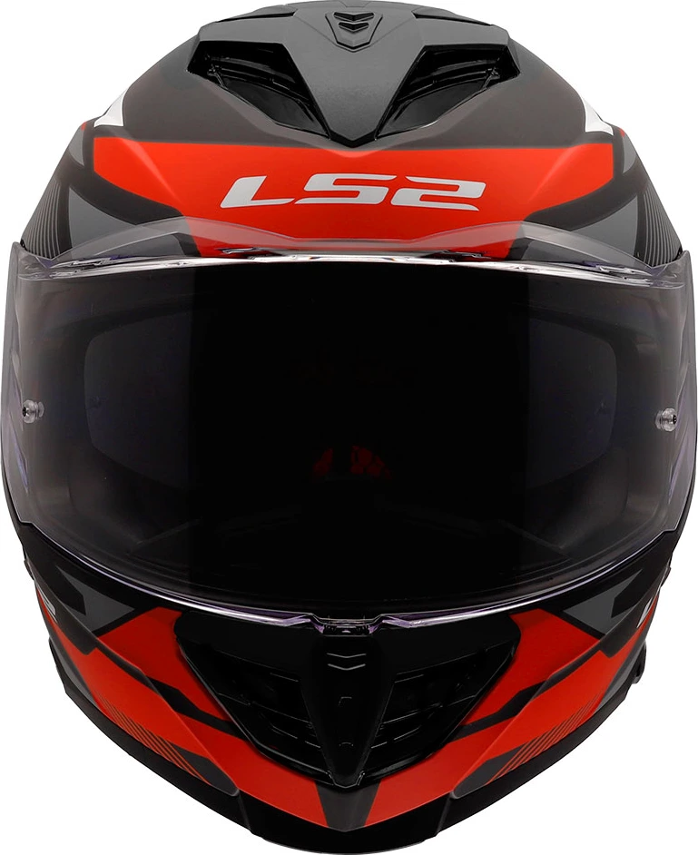 LS2 FF818 STORM III KOMAI Helmet - Black Red, S