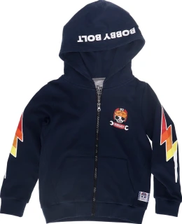 Bobby Bolt Lightning Scram zip hoodie
